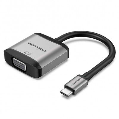 Vention Type C to VGA Converter 0.15M Gray Metal Type TDBHB