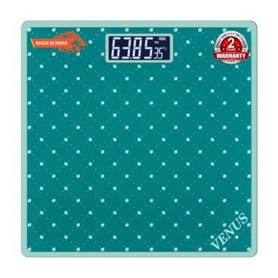 Venus (India) Electronic Digital Personal Bathroom Health Body Weight Weighing Scales EPS-2599 (Green)
