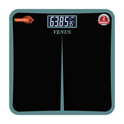 Venus (India) EPS-8199 Digital Electronic LCD Personal Health Checkup Body Weighing Scale (Black)