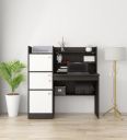 Venus Study Table | Engineered Wood | Stylish & Durable | Free Standing, Knock Down | Multipurpose | Wenge & Frosty White Finish | 3 Years Warranty...