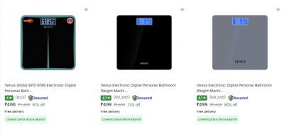 Venus Weighing Scales Upto 81% off starting From Rs.466