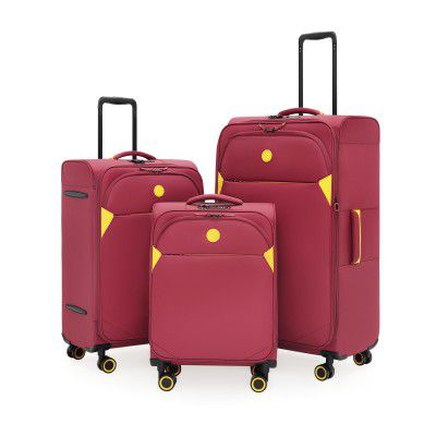 Verage Luxe Combo Set of 3 Pcs Cambridge (56 cms, 68 cms & 78 cms) with Spinner Wheels, TSA Approved Lock Luggage
