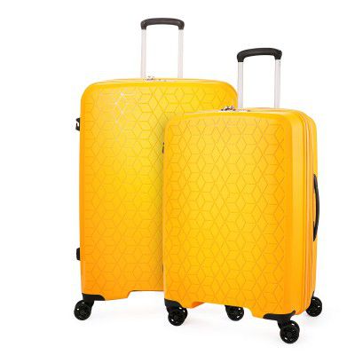 Verage Luxe Diamond Set of 2 (M+L) Polypropylene Hard Shell Luggage 