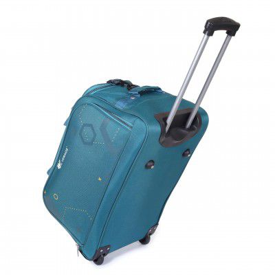 Verage - Star Cabin Size 64 cms Deep-Teal Colour Wheel Duffel Bag for Travel with Telescopic Trolley | Luggage Bag | Travel Bag (VRSTAR-24-TL)