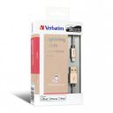 Verbatim 120 cm Step-up Lightning cable Gold (Lightning 8-pin devices); 42.2 Inch...