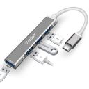 Verilux® USB C Hub Multiport Adapter with 4 USB Ports High Speed 3.0 USB Hub for Laptop USB Type C Hub for Macbook Pro Air C-Type Smartphones USB Extender with Multi USB Port for Laptop Type-C Devices...