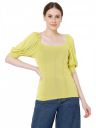 VERO MODA Solid Round Neck Viscose Womens Knits Knit Top (S22VM10275014-P)...
