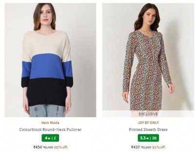 Vero Moda Women's Clothing Upto 92% Off