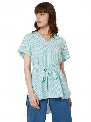 VERO MODA Women's Cotton Fit & Flare Regular Fit Top