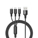 VEROX 3.1 Amp 3 in 1 Nylon Braided Fast Charging Multi Charger Cable...