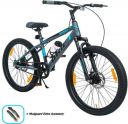 VESCO Drift 24T Bicycle ( 9 to 15 age 24 ) T Mountain Cycle (Single Speed, Grey, Only Front Suspension)...