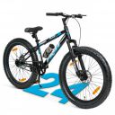 VESCO Drift FX300 Black 24T Semi Fat Bike | Kids Cycle for Boys 9-13 | 16 inch Frame | Mountain Bicycle with Front Suspension & Dual Disc Brake | Ideal for Kids 10-12 Years (Single Speed)...