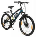 VESCO Hyper-X 24T Kids Bicycle 7 Speed Gear for Boys & Girls 9 to 13 Age Mountain Cycle (Black)...