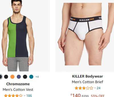 Vests & briefs Upto 78% Off