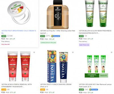 Vetoni Beauty Product At Rs 39