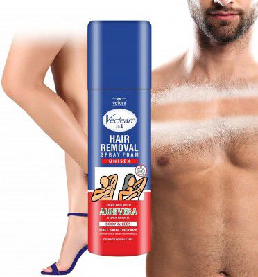 VETONI Painless Hair Removal Spray Foam for Men and Women (200 ml)