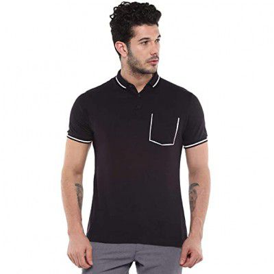 VETTORIO FRATINI by Shoppers Stop Men's Solid Polo T-Shirt