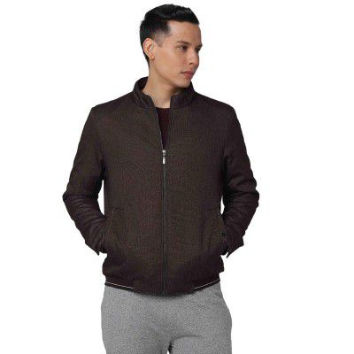 Vettorio Fratini Mens Regular Fit Solid Winter Jacket (BROWN, Medium)