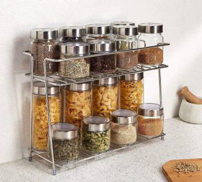 VGMALL 2 Layer Corner Stand Kitchen1 Piece Spice