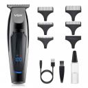 VGR Mens Professional Rechargeable LED Display Hair Clippers Beard Trimmer Kit...