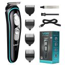 VGR Professional Rechargeable Cordless Beard Hair Trimmer Kit with Guide Combs Brush USB Cord...