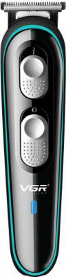 VGR V-055 Professional Corded & Cordless Trimmer 120 min Runtime 3 Length Settings (Black, Green)