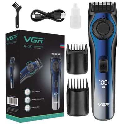 VGR V-080 Cordless Professional Hair Trimmer Runtime: 120 min Trimmer