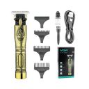 VGR V-081 Professional Rechargeable cordless Hair Clipper with Stainless steel Blades, USB Charging cable, 3 Guide Combs for men Runtime: 180 mins, 1500 mAh Li-ion Battery, Gold...