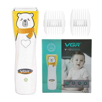VGR V-152 Baby Hair Clippers, Ceramic Blade Electric Kids Infant and Toddler Hair Trimmer, Ultra-Quiet Cordless Rechargeable Waterproof Haircut Kit for Kids120 mins Runtime with 2 hrs Charging