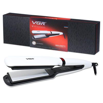 VGR V-519 Professional Hair Straightener - 38mm Ceramic Coating Plates (Black)