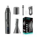 VGR V-613 Ear, Nose & Eyebrow Trimmer Professional USB Rechargeable Nose Trimmer for Men and Women Nose Clippers Eyebrow Facial Hair Trimmer Body Grooming Kit IPX5 Waterproof Dual Edge Blades...