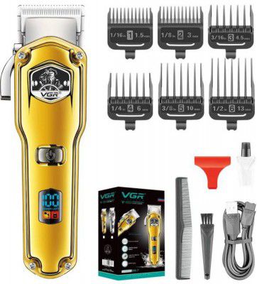 VGR V-693 Trimmer 150 min Runtime 6 Length Settings  (Gold)