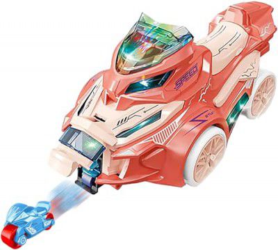 VGRASSP 4 Wheeler Moto King Bike Launcher Motorcycle Toy for Kids - Color As Per Stock