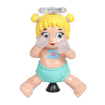 VGRASSP Beautiful Baby Doll with Light and Music - Battery Powered Bump and Go Action Toy Doll for Kids 3 Year Old and Above - Color As Per Stock
