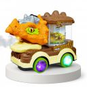 VGRASSP Bump and Go Dinosaur Truck Toy with Lights, Music, Mist Spray & Rotating Lamp...