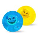 VGRASSP Emoji Faced 2.5 Inch Diameter LED Light Up Bouncy Ball Toy for Kids (Pack of 2)...