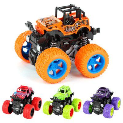 VGRASSP Mini Monster Trucks Friction Powered Cars for Kids Toddler Toys Inertia Car Toys