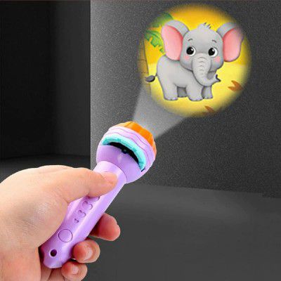 VGRASSP Projection Toy Education Learning Toy with 3 Slides for Kids - Early Cognitive Ability Development Play Tool - Color as Per Stock