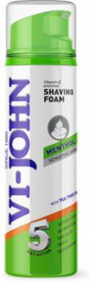 VI-JOHN 5 Action Menthol Shave Foam for Oily Skin 