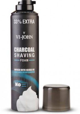 VI-JOHN Charcoal Shaving Foam Infused with Joboba oil