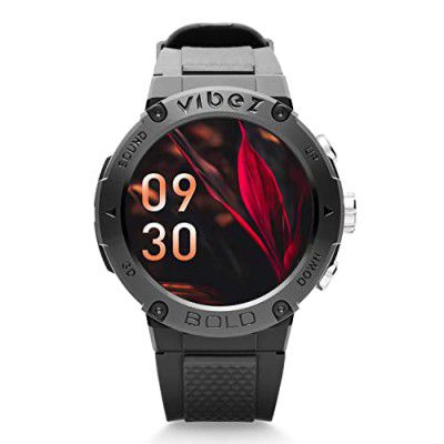 Vibez by Lifelong Bold Smartwatch For Men Bluetooth Calling 1.32" HD Display (VBSWM999, 1 Year Manufacturer Warranty, Black)