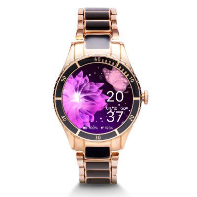 Vibez by Lifelong Cacia Women Smartwatch Bluetooth Calling 1.09 HD Display|24x7 Heart Rate, SpO2 Tracking, Sleep Monitor|IP67|8+ Sports Mode|3 Days Battery Backup(VBSWW81, 1 Year Warranty, Black)