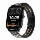 Vibez Majestic Luxury Smartwatch for Women & Men - Stainless Steel Strap...