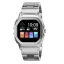 Vibez Vintage Luxury Smart Watch for Women&Men with 1.57" Tft Hd Display,Metal Straps,Unisex Smartwatch for Men&Women (Silver)...