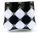 Vibgyor Vibes Crackles DIY Make Your own Art and Craft Fashion Purses/Bag -Small Size-Black and White (Black & White)...