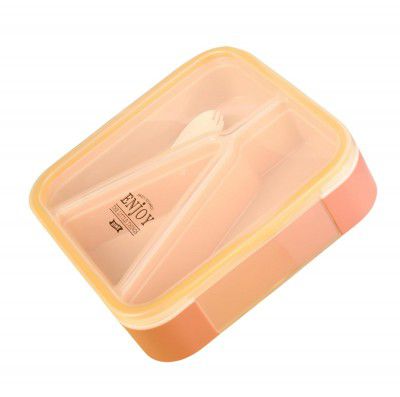 Vibgyor Vibes Modern Designer Square Leak Proof 850 Ml Lunch Box (Ramdom Color)