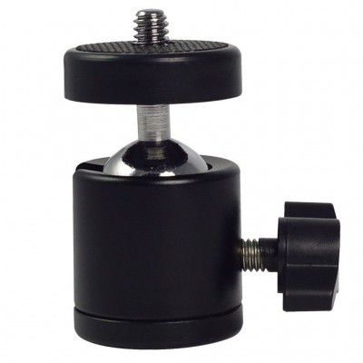 VIBLITZ Swivel Mini Ball Head 1/4 Screw 360 Degree Aluminum Alloy Body Rotating Swivel Mini Tripod Ball Head