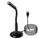 VIBOTON Mic for PC, USB Gaming Mic, USB Microphone, Noise cancellation Mic, Recording Mic for Laptop, Desktop Mac, Plug and Play, Black (Under 1000)...