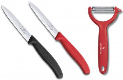 Victorinox Peeler  Red Swiss Made&Victorinox Kitchen Knife 
