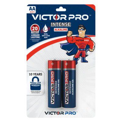 VictorPro Intense AA Alkaline Battery 2 Pcs